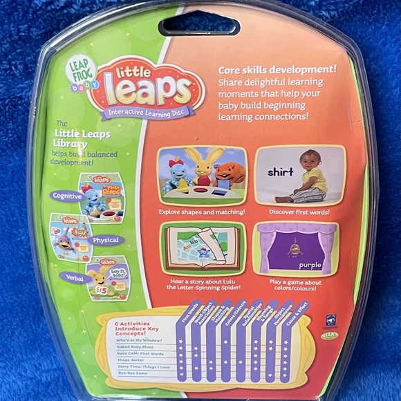 NEW 2006 Leap Frog Little Leaps First Steps Beginning Learning Concepts 9+Months - Picture 2 of 4